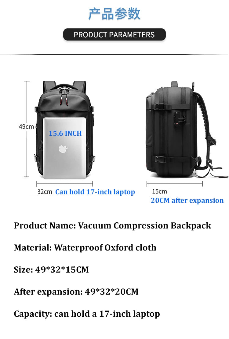 Vacuum Compression Backpack